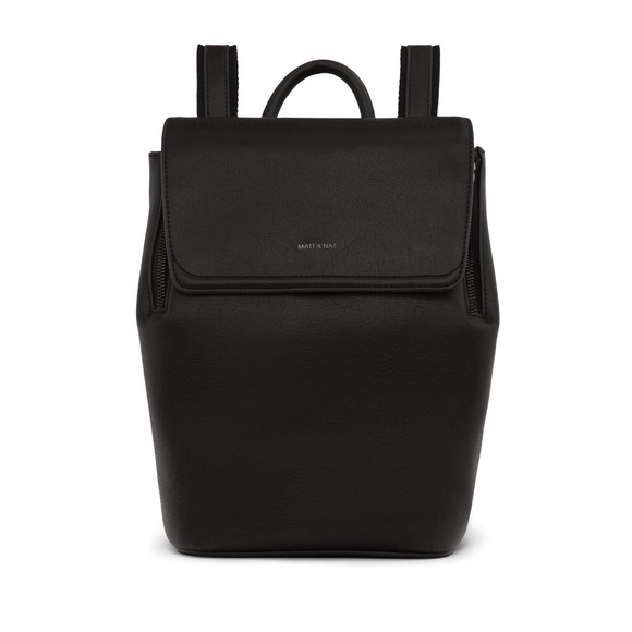 Matt & Nat Handbags - Matt & Nat | Black FABI Mini Vegan Backpack